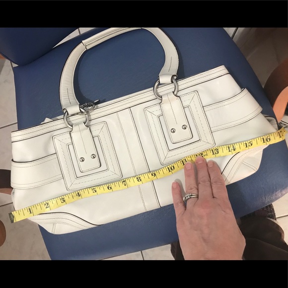 Coach ivory leather Soho zip satchel - Picture 15 of 16